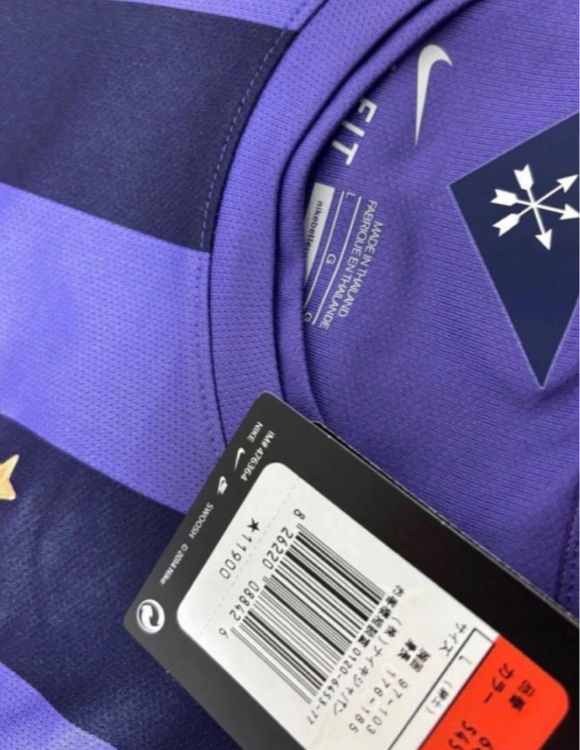 新品　サンフレッチェ広島 NIKE ユニフォーム　紫　Lサイズ