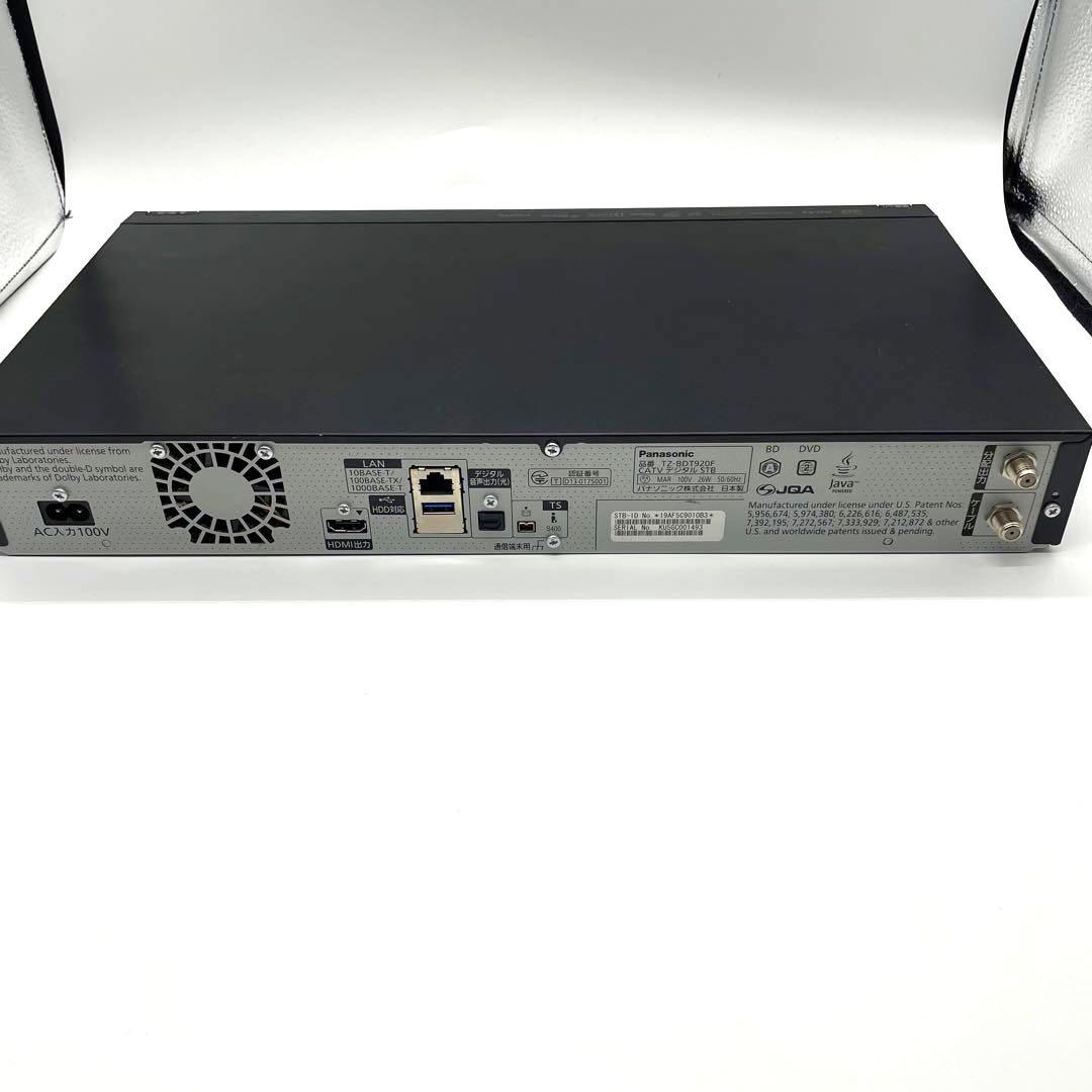 Panasonic TZ-BDT920F CATV Blu-rayレコーダー 使いやすくて便利｜TZ-BDT920F/TZ-BDT920PW | セットトップ