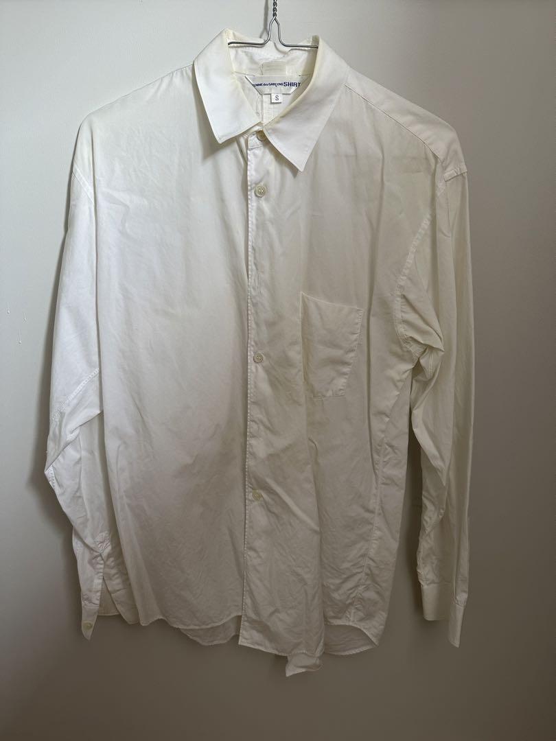 COMME des GARÇONS SHIRT ホワイト長袖シャツ S