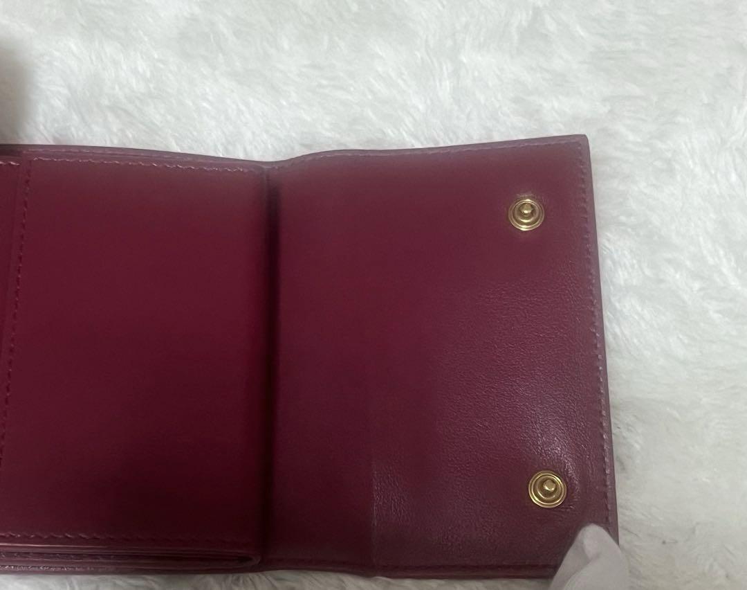 セリーヌ CELINE スモールトリフォード ウォレット 財布　レッド