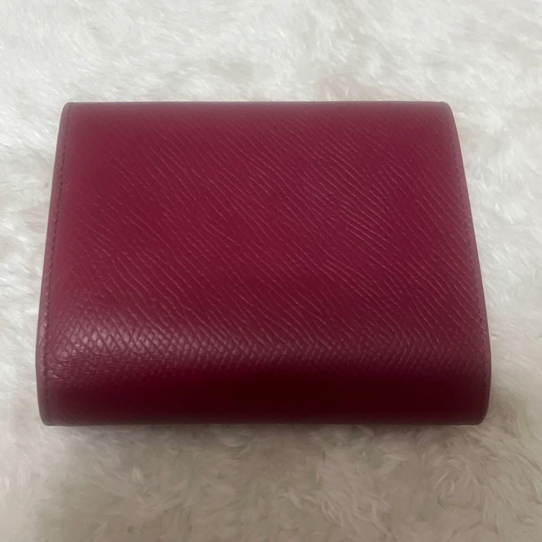 セリーヌ CELINE スモールトリフォード ウォレット 財布　レッド