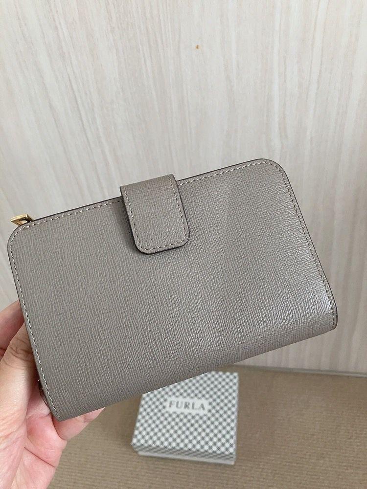 美品★☆定番　FURLA フルラ 上品　財布 ウォレット　二つ折り　グレー