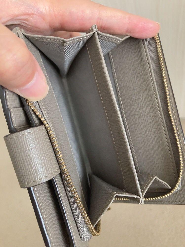 美品★☆定番　FURLA フルラ 上品　財布 ウォレット　二つ折り　グレー