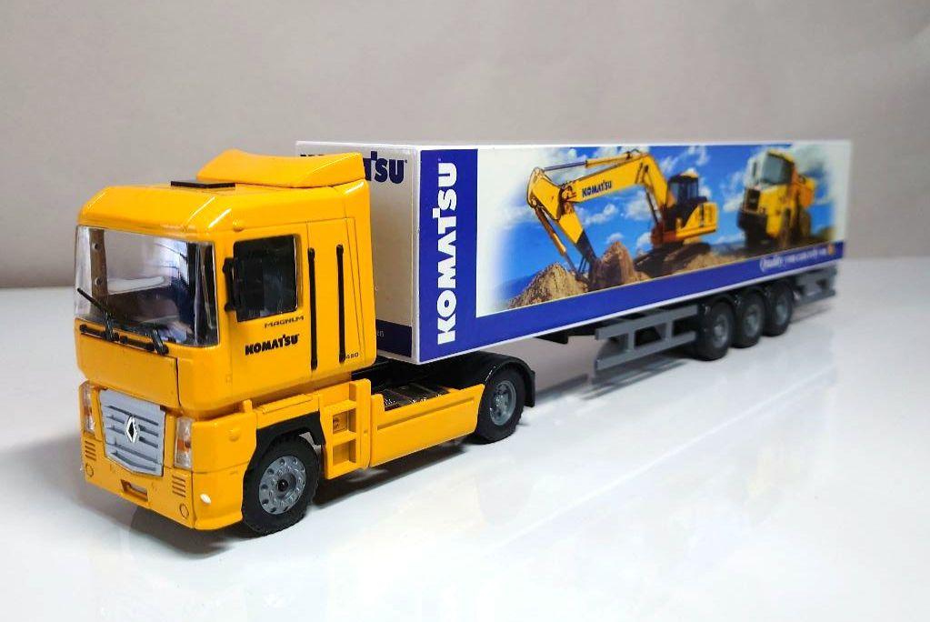 JOALミニカー　ルノーマグナム　コマツトレーラー