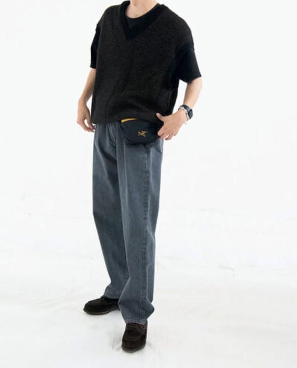 【極美品】CIOTA Straight 32 ストレート デニム グレー
