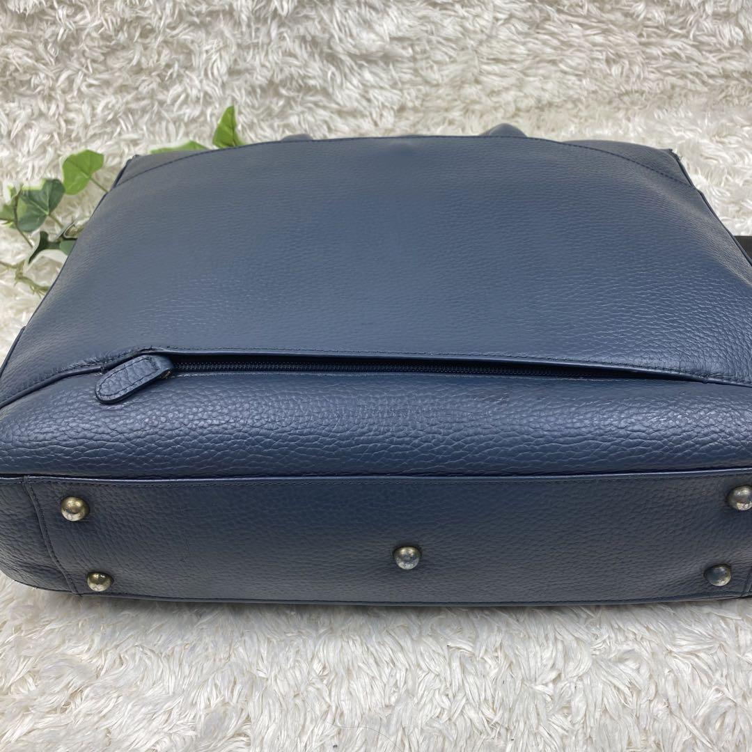 【極美品】トフアンドロードストーン　ビジネスバッグ　レザー　ダブルビット　金具