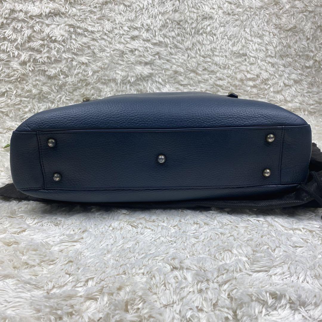 【極美品】トフアンドロードストーン　ビジネスバッグ　レザー　ダブルビット　金具
