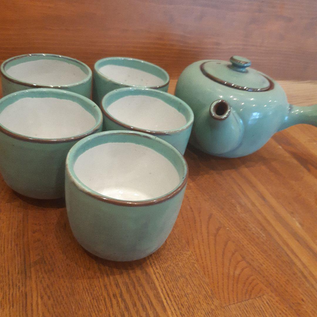 【未使用品】急須・湯呑み茶碗セット昭和レトロ