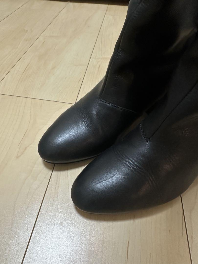 DIESEL カウレザーロングブーツ