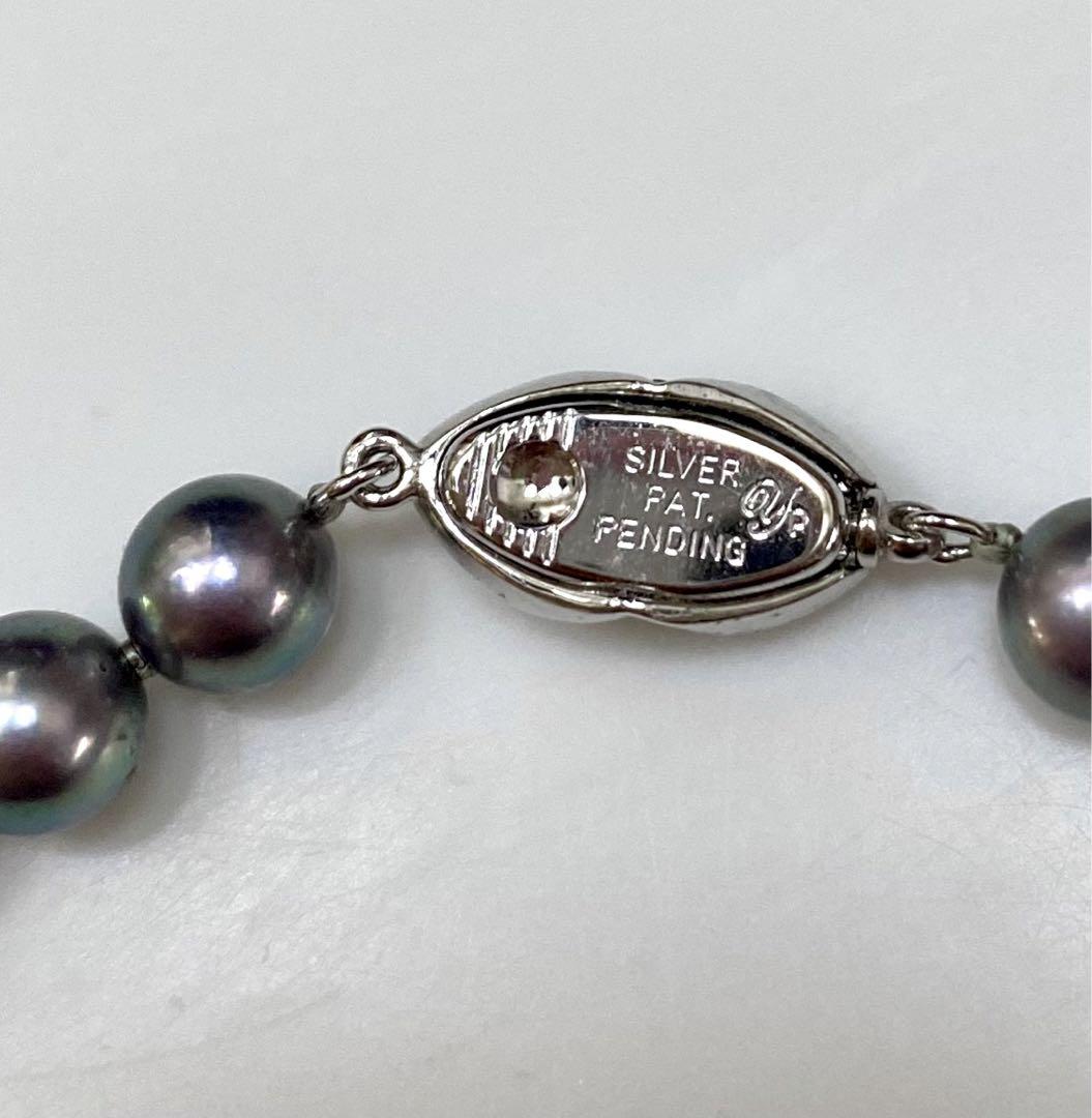 美品 あこや本真珠 パールネックレス ナチュラルグレー シルバー アクセサリー 真珠から探す,あこやナチュラルグレー本真珠(パール) | 真珠