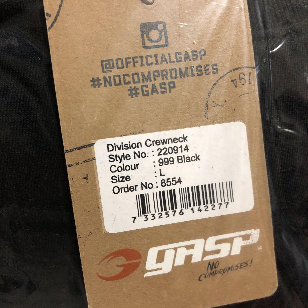 gasp ディビジョンクリューネック　ブラック　L