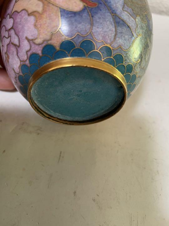 中國美術 景泰蓝 七宝焼 茶入 茶筒 茶道具 純正店舗 茶道具 茶筒 茶入 七宝焼 景泰蓝 中國美術 金属工芸