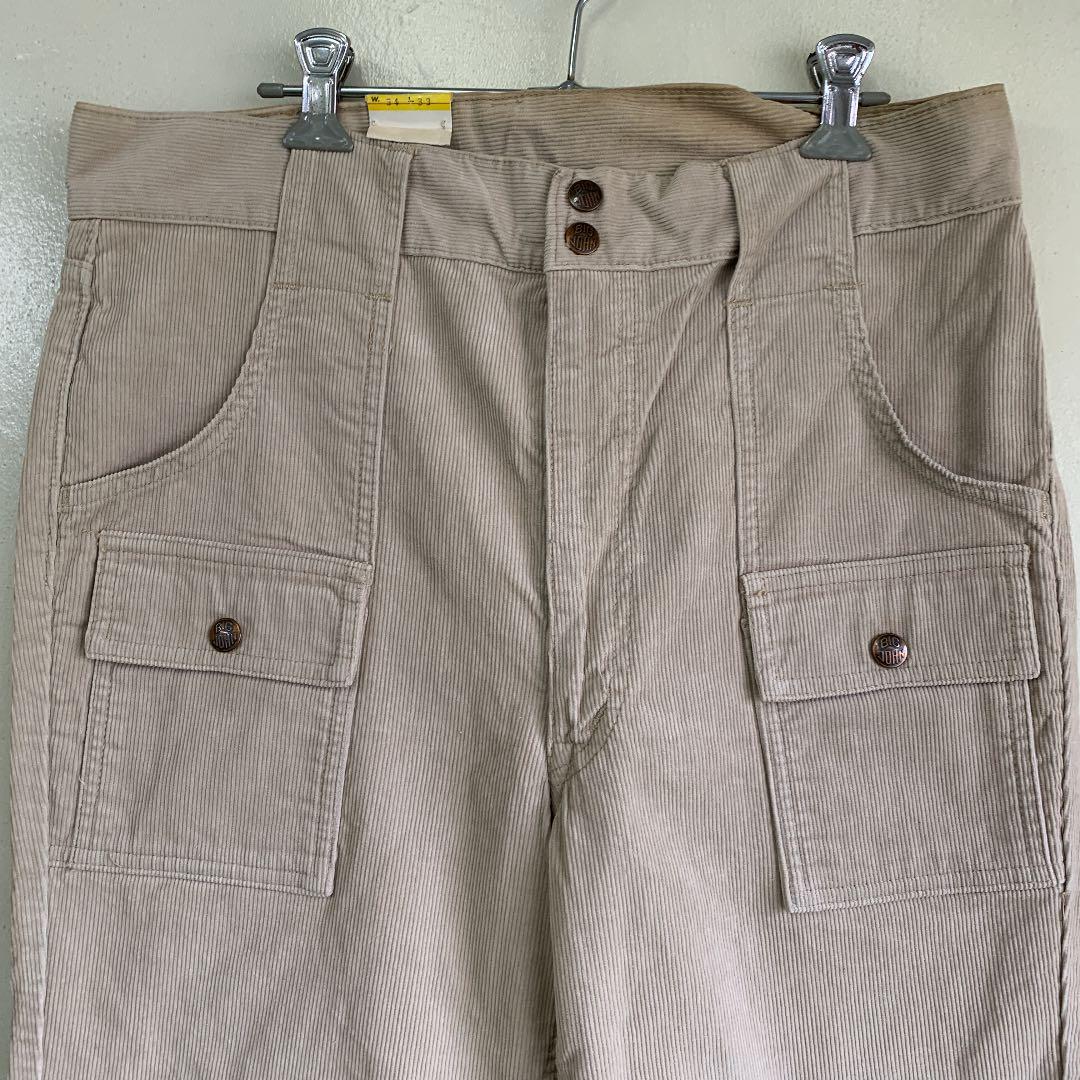超激得定番 BIG JHONコーディロイフレアブッシュパンツ 34x33 GXLSc-m64224557123 お得爆買い