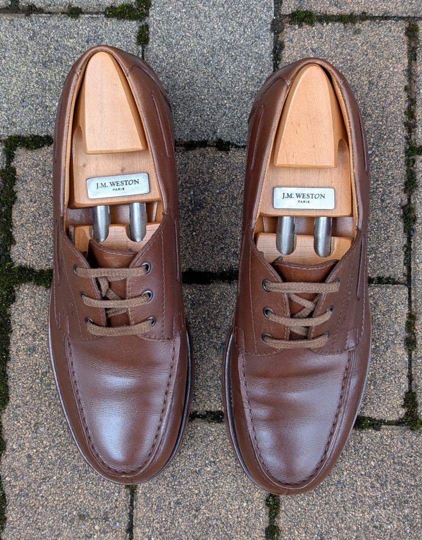 【美品】早い者勝ちj.m.weston690ヨットダービー8Bロシアンカーフ 美品】早い者勝ちj.m.weston690ヨットダービー8Bロシアンカーフ