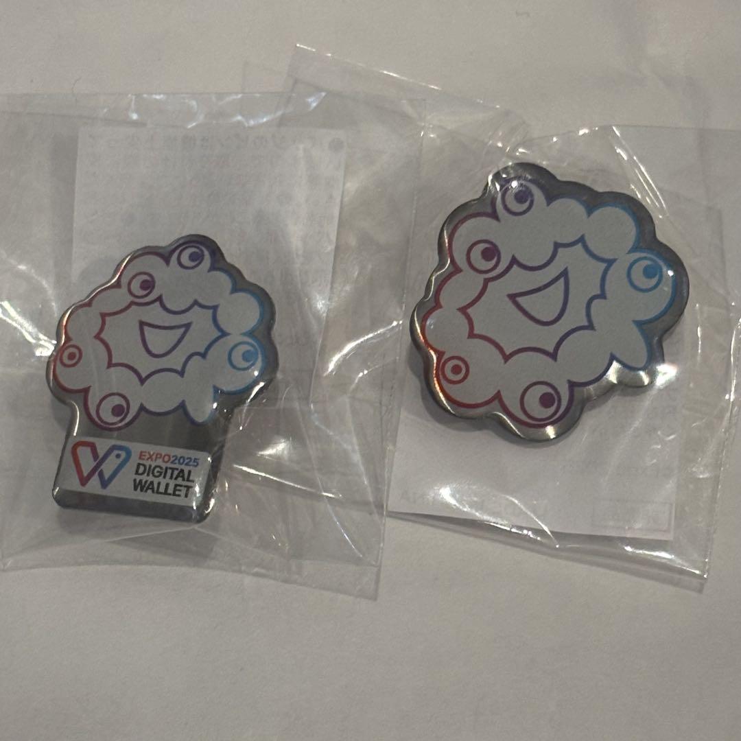【非売品】 大阪関西万博 ミャクミャクチャレンジ 3等 景品 ピンバッジ2種
