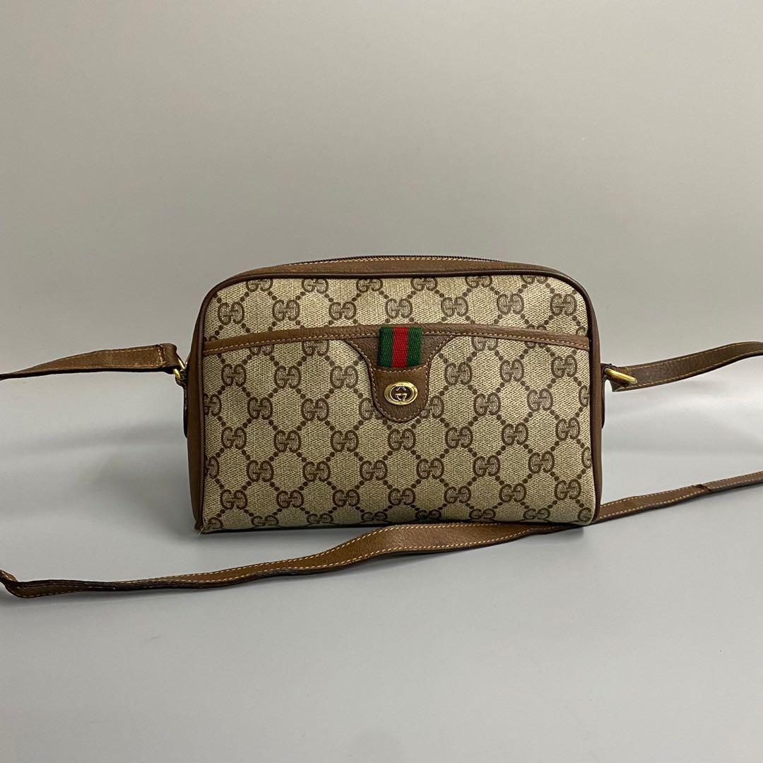 良品 GUCCI オールドグッチ シェリーライン ショルダーバッグ ポシェット