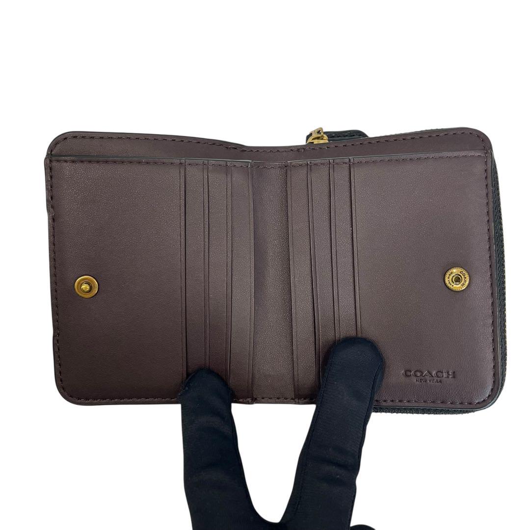 極美品】COACH ビルフォールド 馬車 財布 コンパクト #B-8