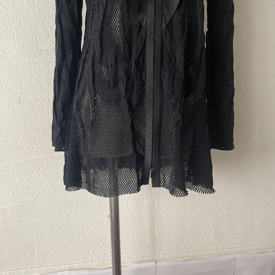 美品⭐︎HIROKO KOSHINO ヒロココシノ　デザイン服　M 黒シースルー