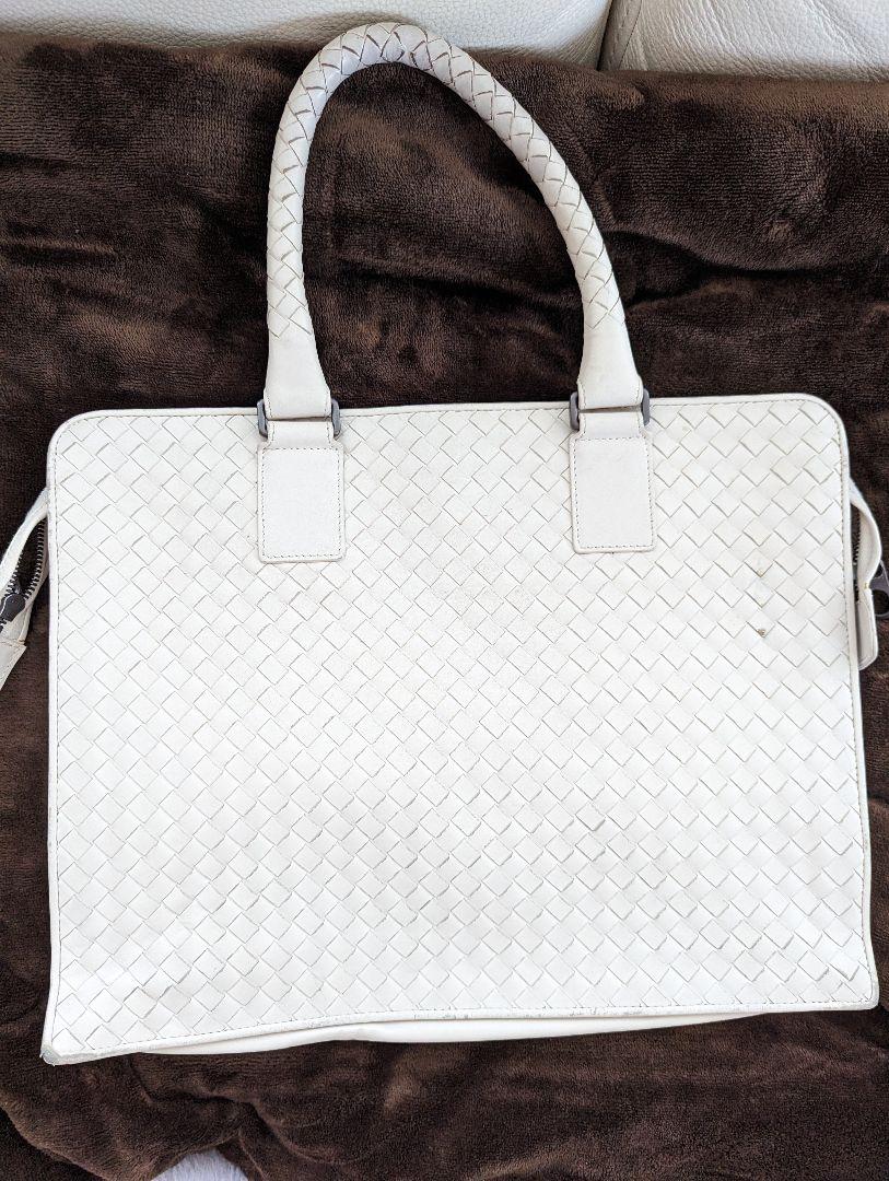正規品ボッテガヴェネタ 白 ビジネスバッグ BOTTEGA VENETA バッグ 正規品ボッテガヴェネタ 白 ビジネスバッグ BOTTEGA VENETA バッグ