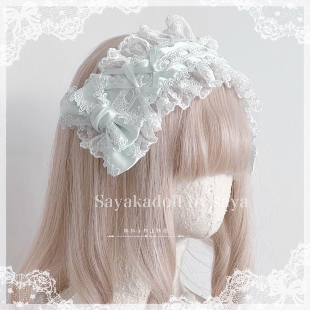 ♡ 3点 Princess rose フリルリボンヘッドドレス ♡