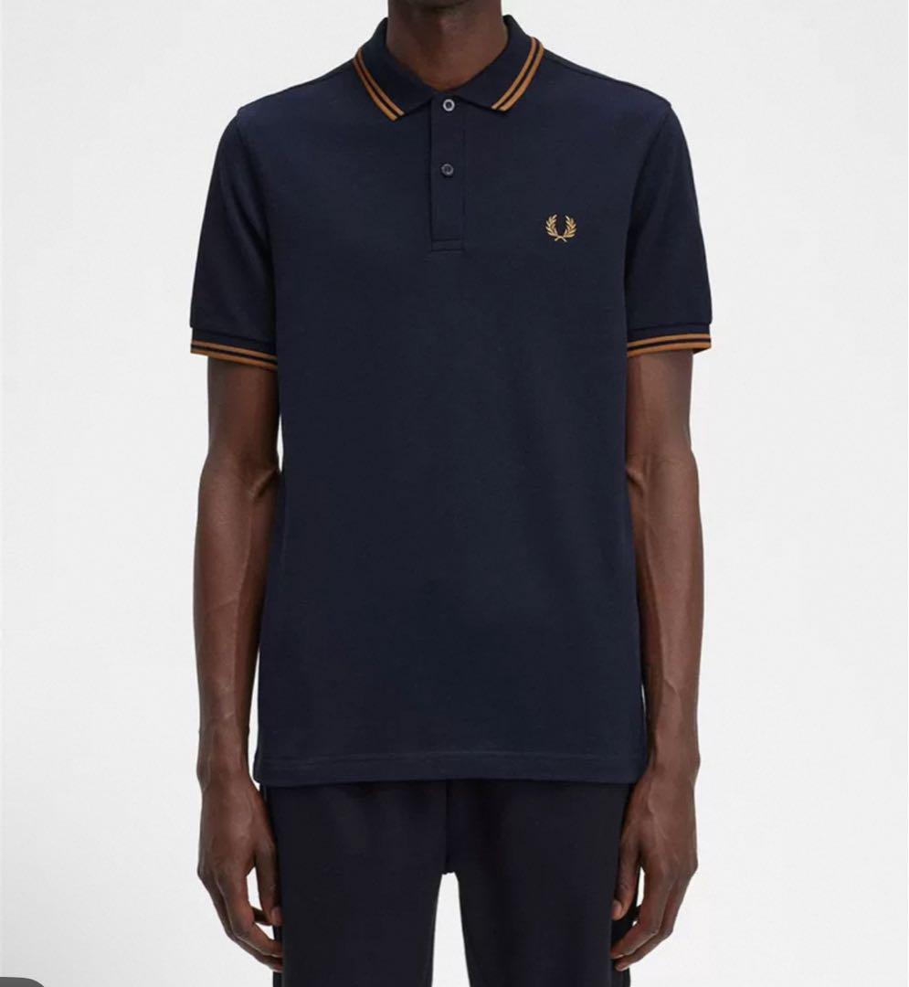 新品未使用】FREDPERRY フレッドペリーポロシャツネイビー