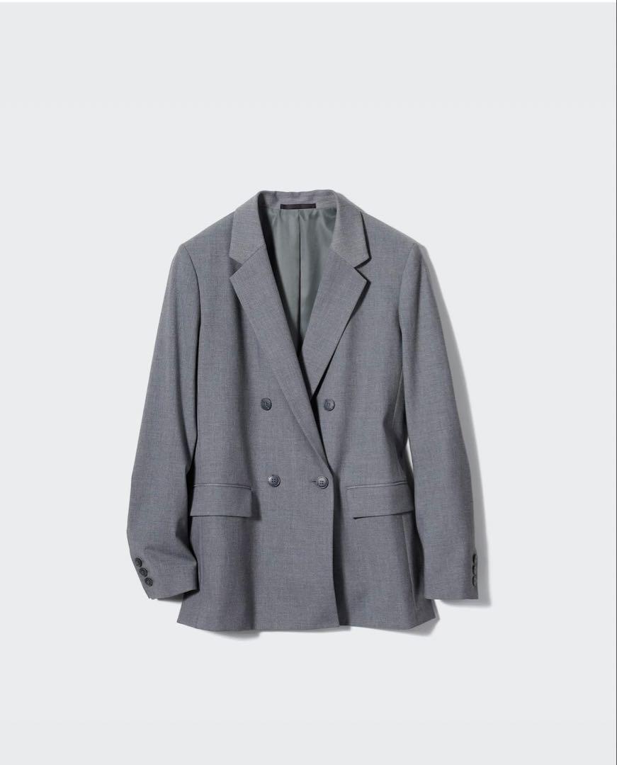 UNIQLO ダブルジャケット　商品番号465473 グレー
