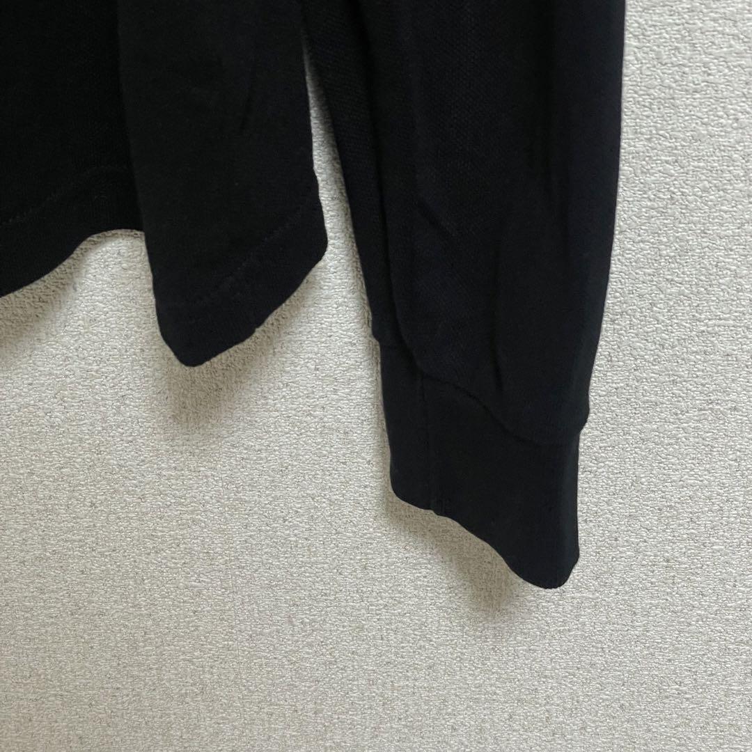 FRED PERRY フレッドペリー 長袖ポロシャツ 無地 ブラック メンズ L