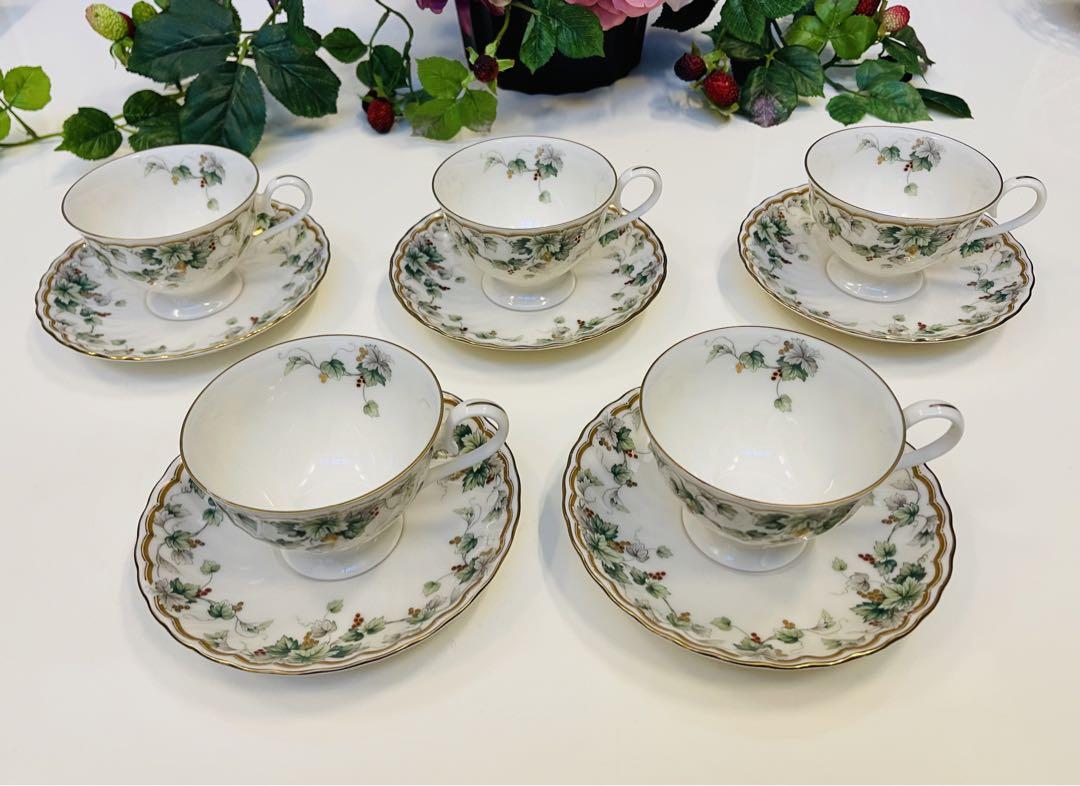 新品★未使用保管品NARUMI カップ&ソーサー5客セット
