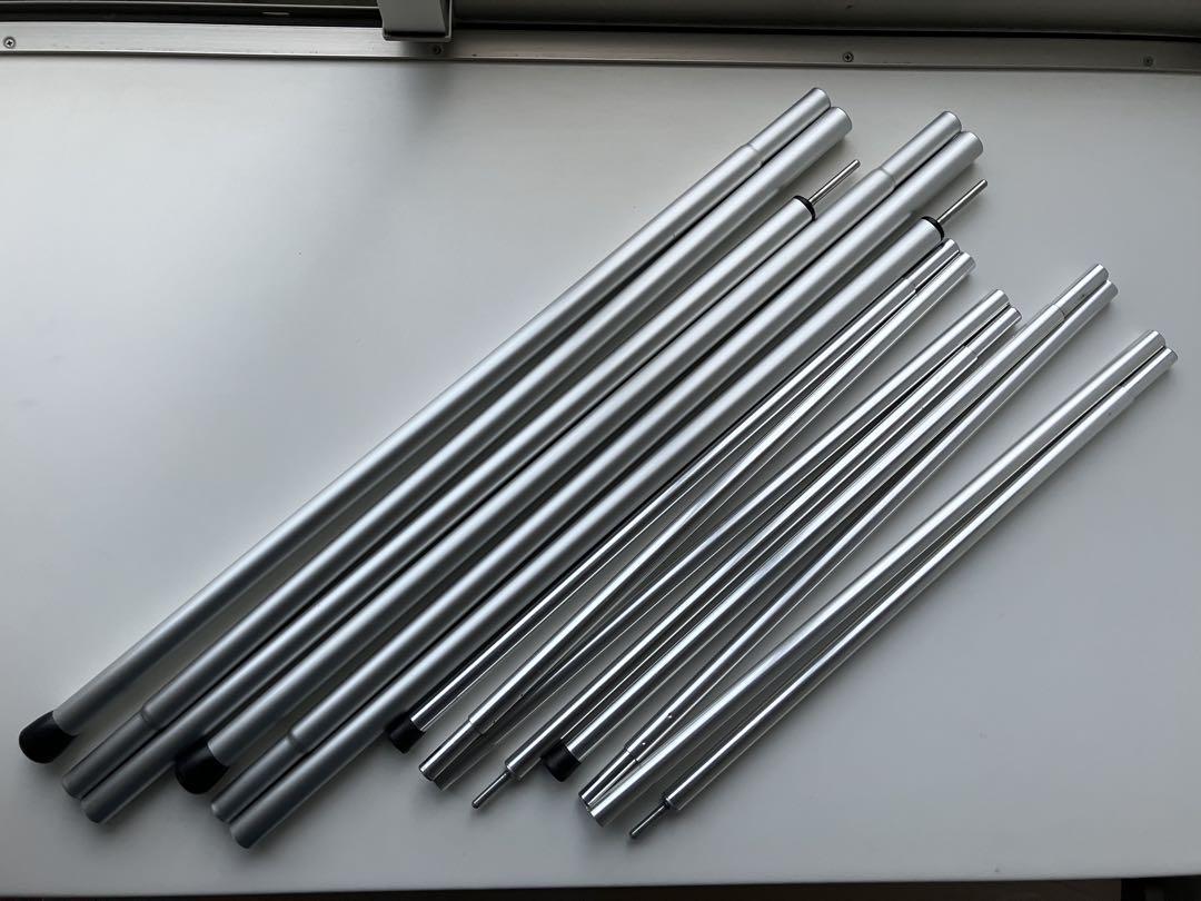 スノーピーク　アップライトポール　190cm×2 & 190cm×2
