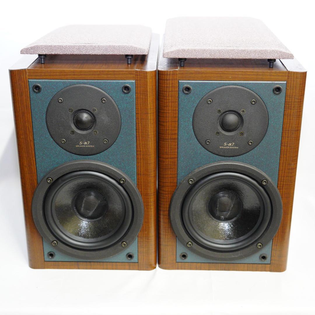 Sansui S-α7 スピーカー 2本セット 音出し確認 外観概ね良好