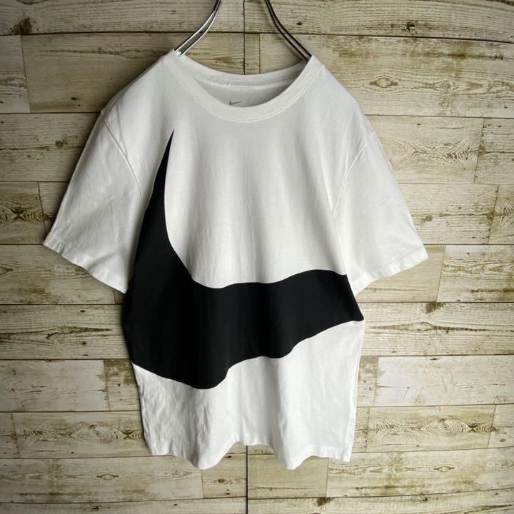 正規品HOT 人気Lサイズ 入手困難 美品 ZQ0OF-m64244932390 NIKE ビッグロゴ定番カラー半袖tシャツ 新品お得