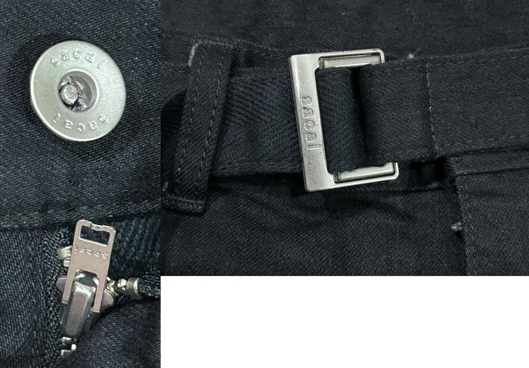 ＊sacai Knee Zip Pants 二―ジップ ベルテッド パンツ 4