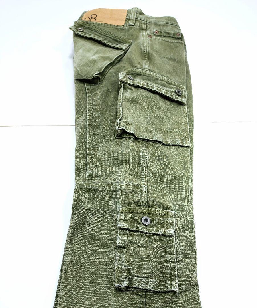 ジョンブル「Johnbull」11080ダイ アシンメトリースリム カーゴ　 Ｌ