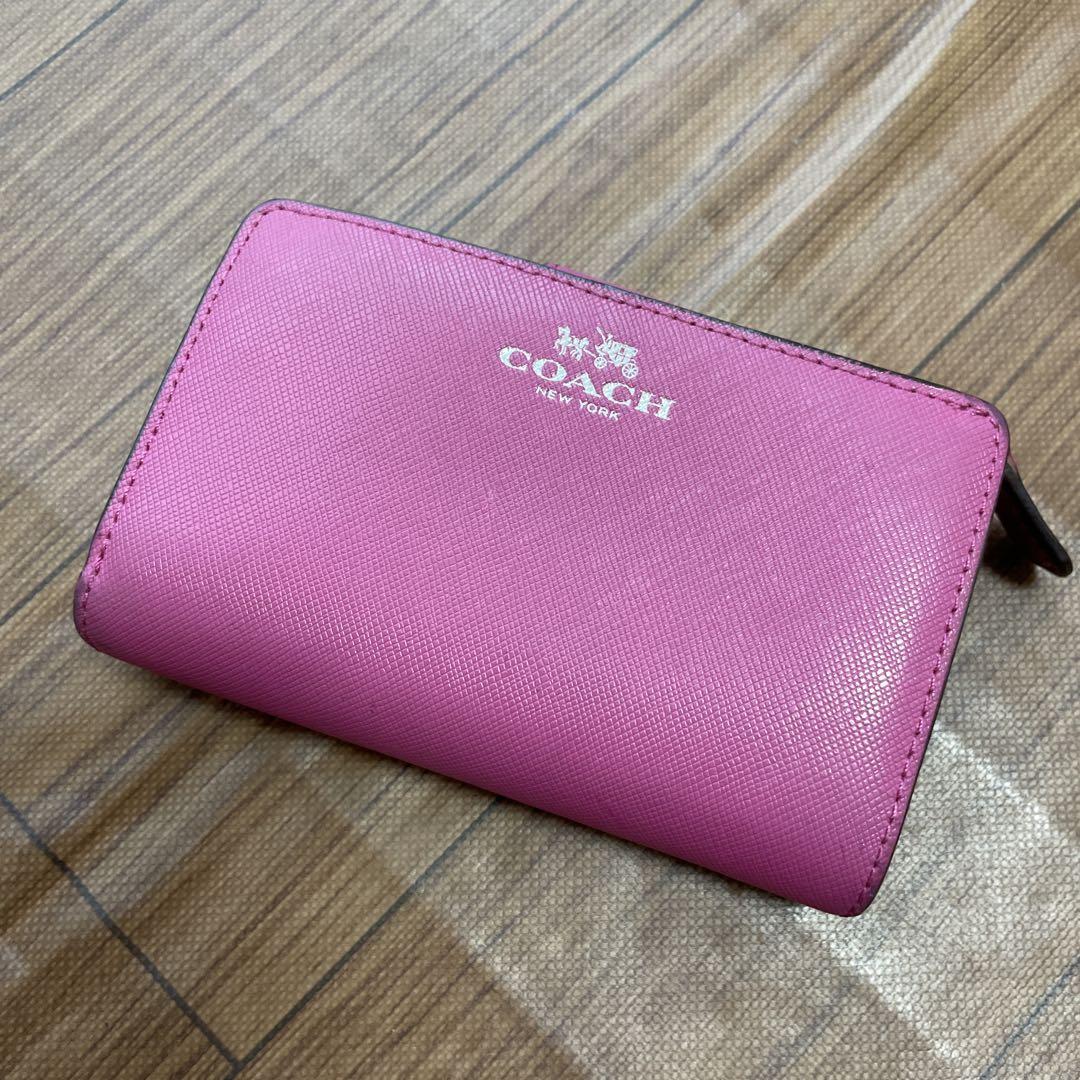 COACH 二つ折り財布 ピンク COACH コーチ折り財布ピンク二つ折り財布