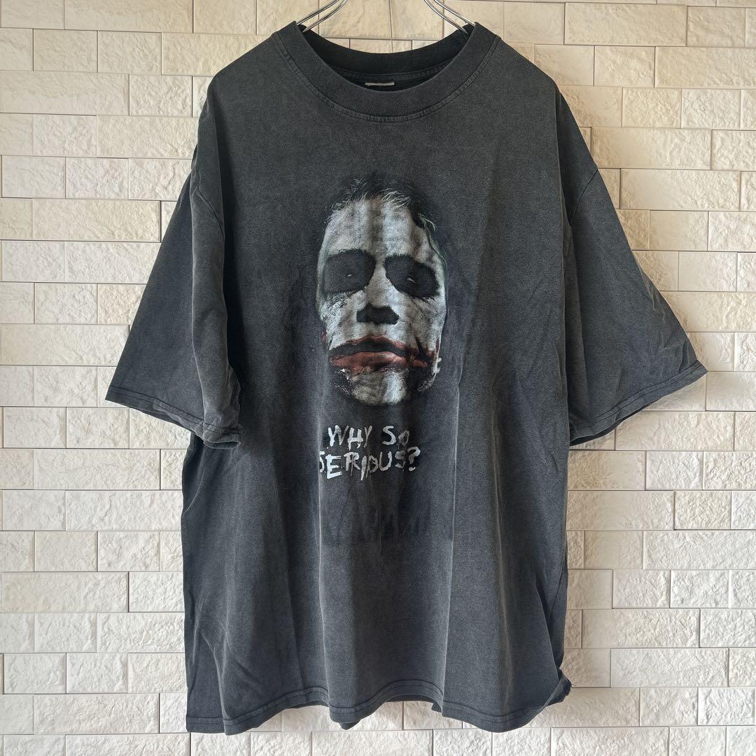 ジョーカー　tシャツ XL 古着 オーバーサイズ tシャツ　チャコールグレー