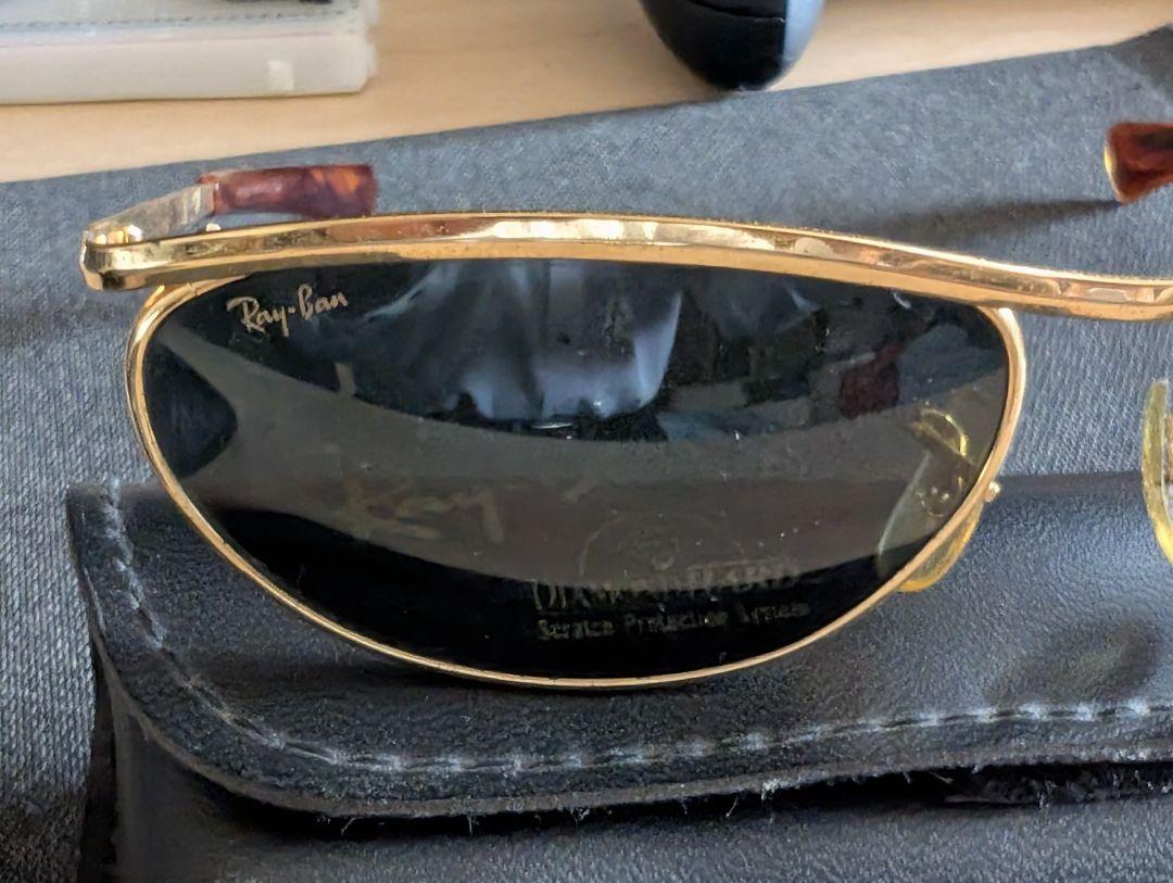 【ヴィンテージ】Ray-Ban ゴールド サングラス Diamond Hard
