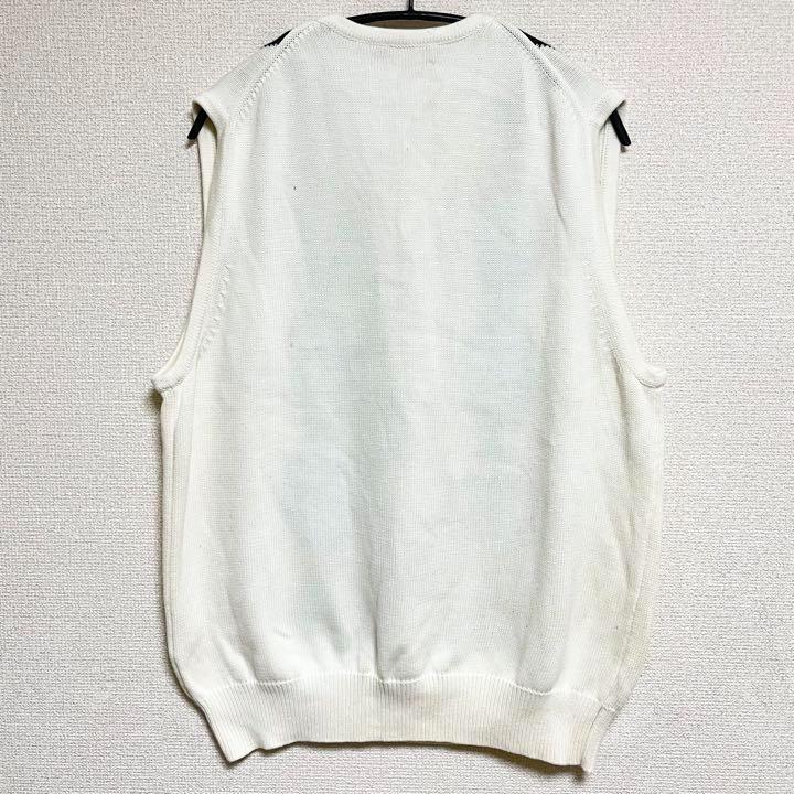No.677 VINTAGE ヴィンテージ ニットベスト Ｖネック アーガイル柄
