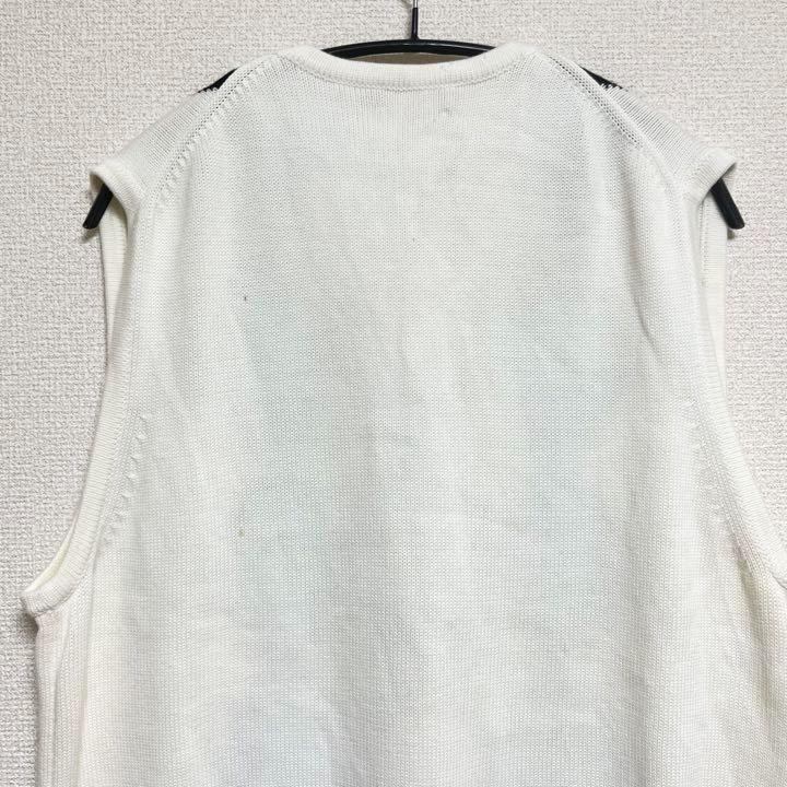 No.677 VINTAGE ヴィンテージ ニットベスト Ｖネック アーガイル柄