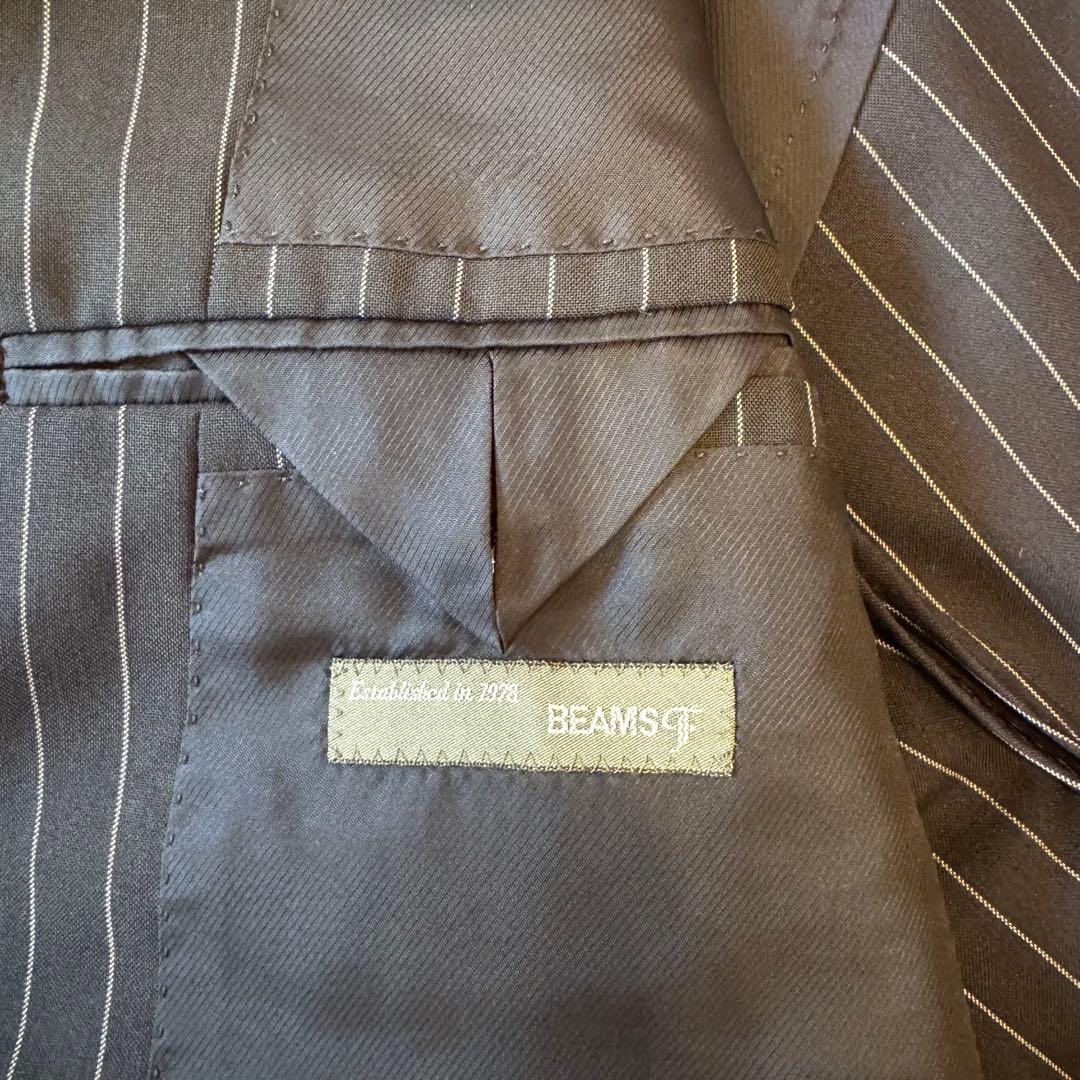 【美品 XL相当】BEAMS F スーツ セットアップ ネイビー ストライプ BEAMS F（ビームスF）NEW EASY LEOMASTER シアサッカー