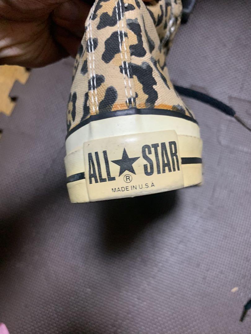 converse all star レオパード USA製 ハイカット 7 2/1 - メルカリ