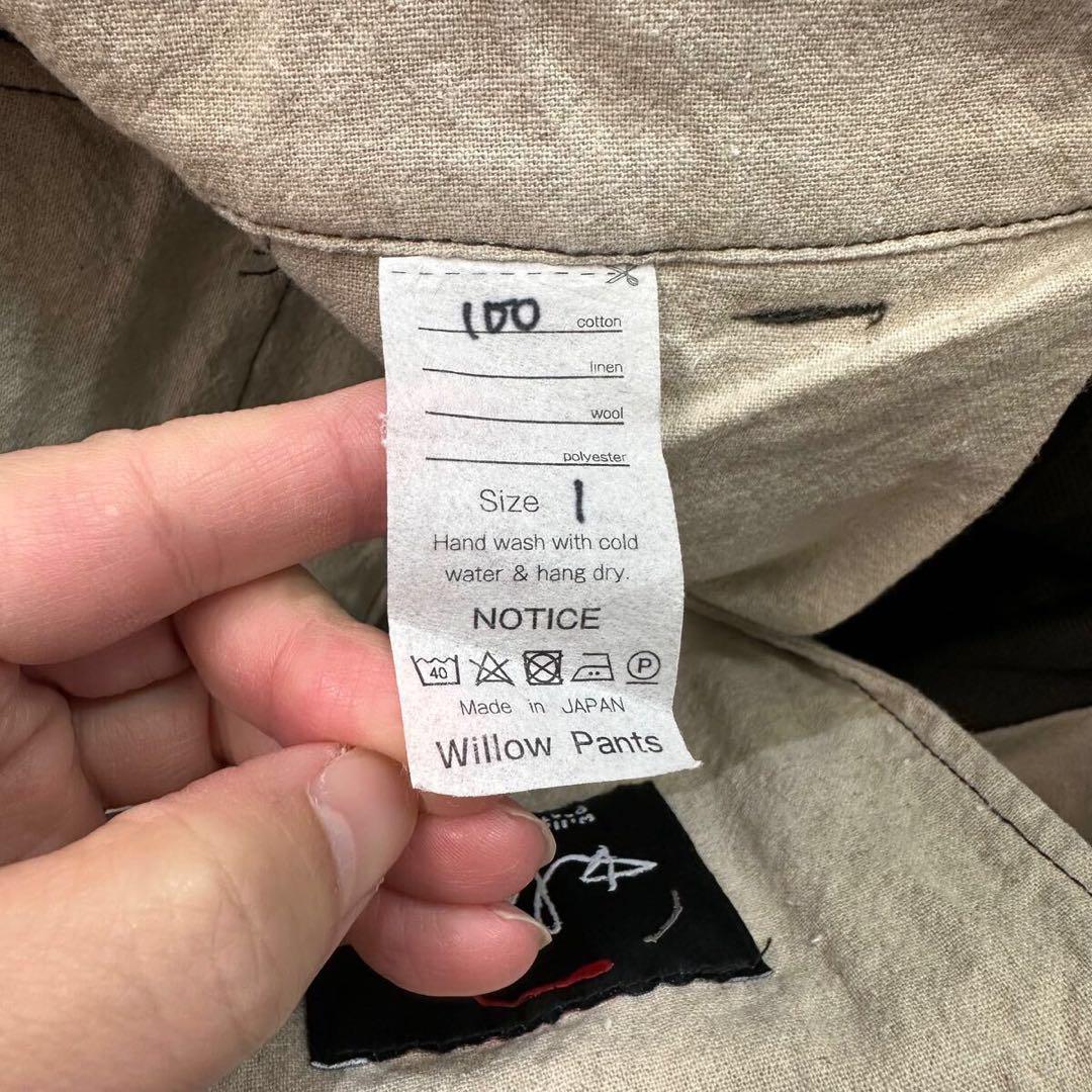 WILLOW PANTS タック デニム ワイド ショーツ パンツ サイズ 1