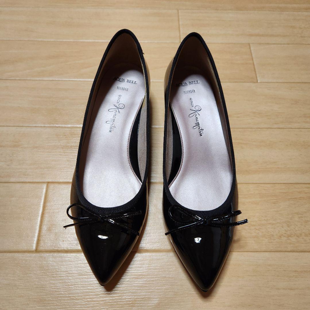 極美品】GINZA Kanematsu 銀座かねまつ エナメル パンプス