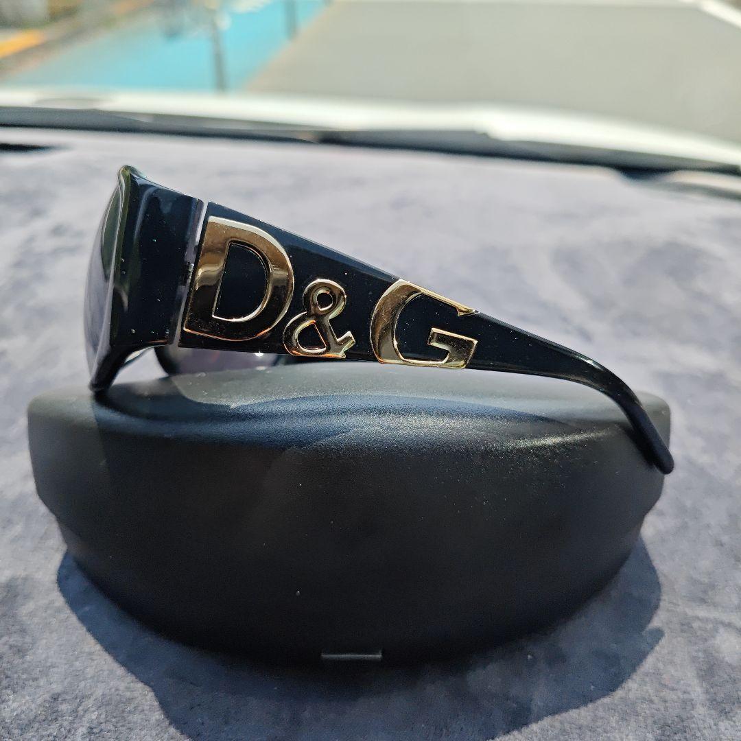 D&G ブラック サングラス ロゴ入り