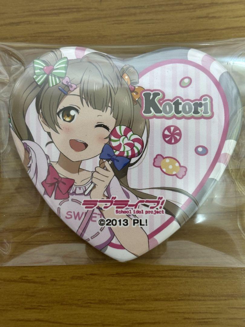 ラブライブ μ's ヴィレヴァン ハート缶バッジ 南ことり ラブライブ！μ's 南ことり ヴィレッジヴァンガード ハート型缶