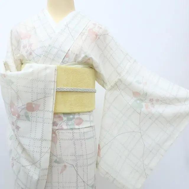 専用Y2979◆美品 洗える夏着物 絽 トールサイズ 小紋