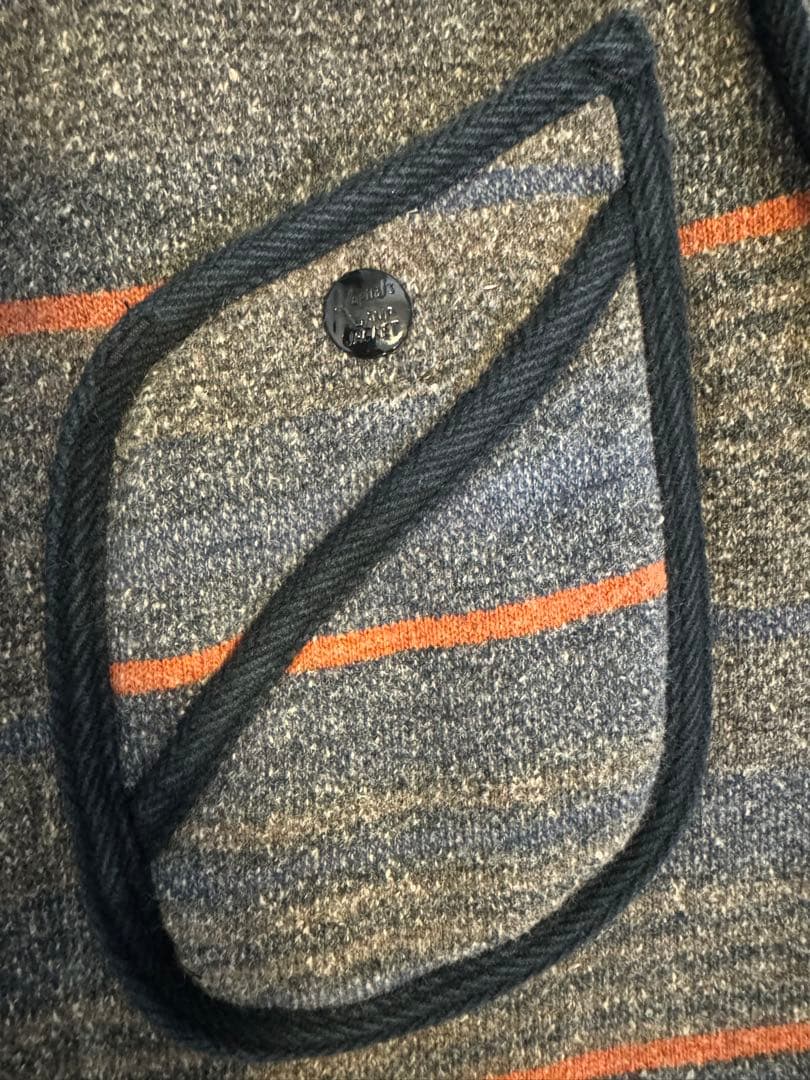 KAPITAL ベスト サイズ2 グレー/オレンジストライプ KAPITAL ベスト サイズ2 グレー/オレンジストライプ