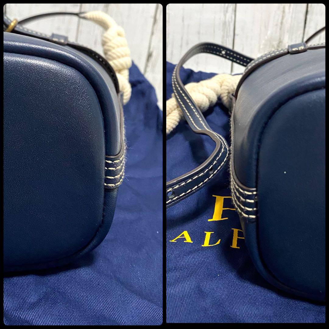 新品✨POLO RALPH LAUREN ショルダーバッグ 巾着 ロープトリム