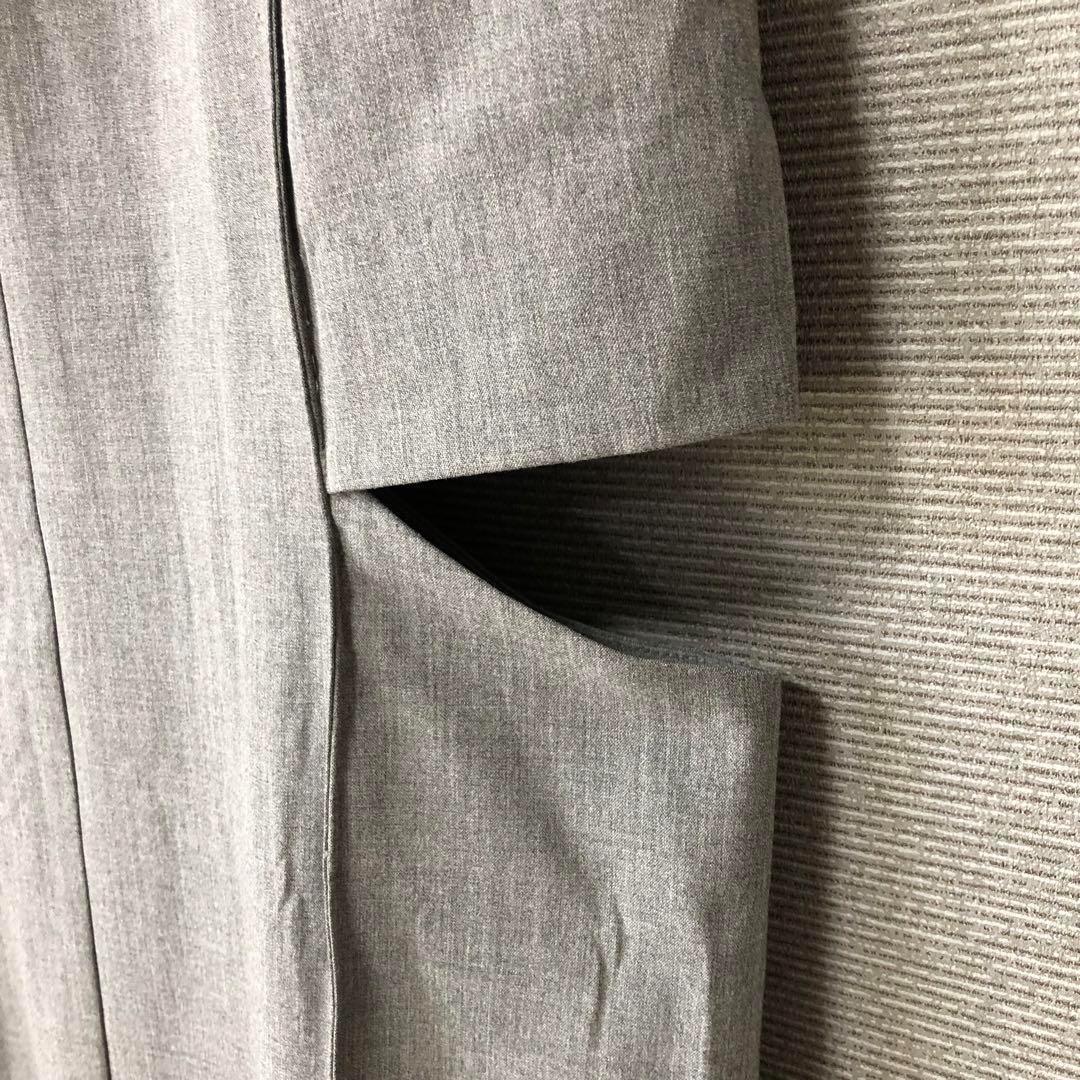 T/R LAYERED NOTCH TIGHT LONG SKIRT GRAY