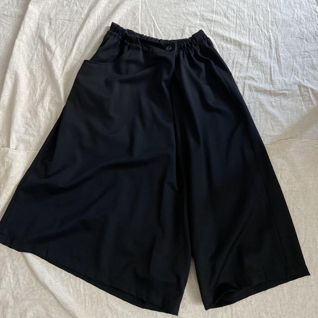 【美品】ワイズ　y's アシメ　パンツ　ブラック　ウール