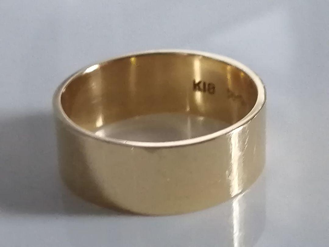 最新作高品質 K18 平打 刻印あり AVTWI-m64272944842 リング 最新作定番